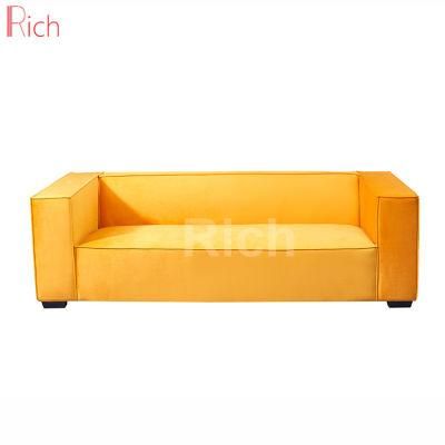 New Design Yellow Fabric Upholstered Luxury Sofa for Home