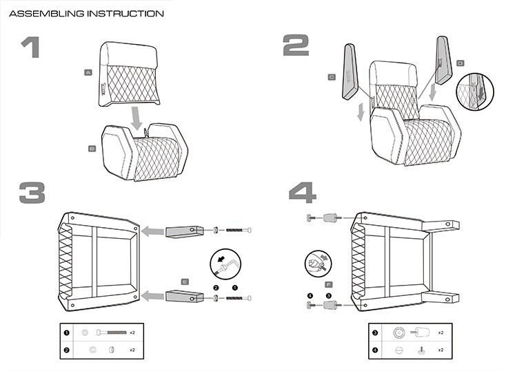 Racing Style Ergonomic PU Leather Gaming Sofa