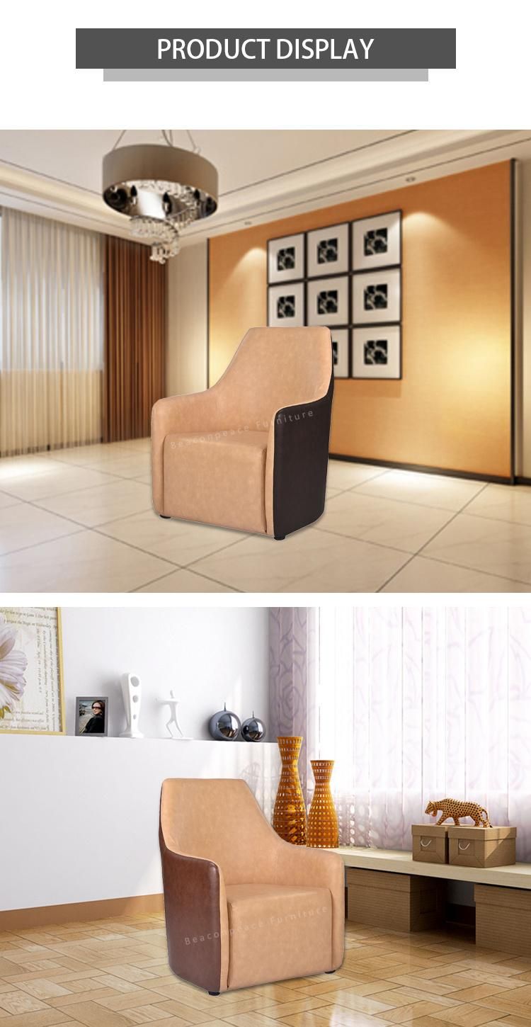 Leisure Leather Single Sofa with New Design