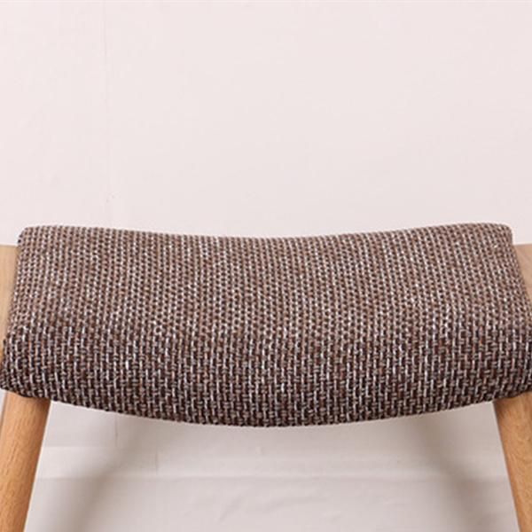 Solid Wood Sofa Ottoman Shoe Changing Stool Simple Fabric Dressing Stool