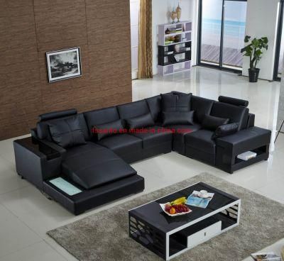 U Shape Big Corner Living Room Home Furniture Modern Leather High Quality Sectional 8 Seater Sofa