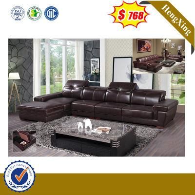 Chinese Antique Living Room Furniture Sofa Bed Leather Office L Corner Fabric Leather Leisure Sofa