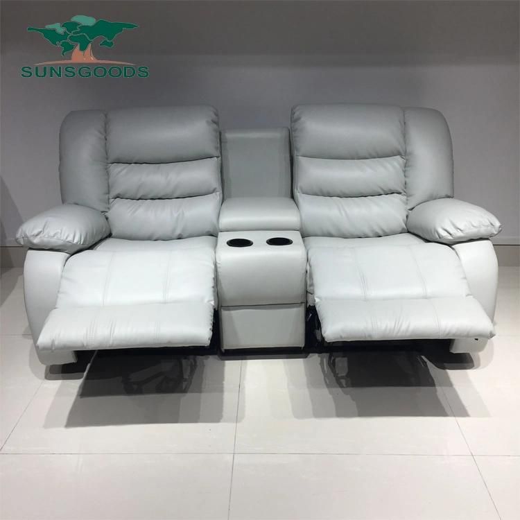Cheap Gray Colour Dubai Recliner Couch Living Room Furniture Sofa