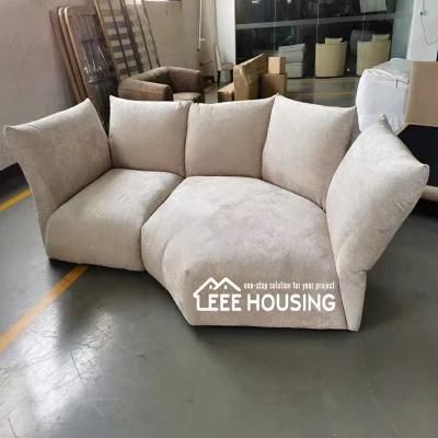 Chinese Factory Directly Modern Europe Style Living Room Furniture Intelligent Cushion Fabric Sofas
