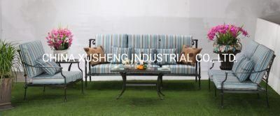 European Furniture Aluminum Powder Coated Garden Chair Sofa Set Azusa Sofa and Ottoman