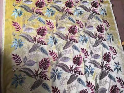 New Design Good Quanlity Embroidery Velvet Fabric for Hometextile