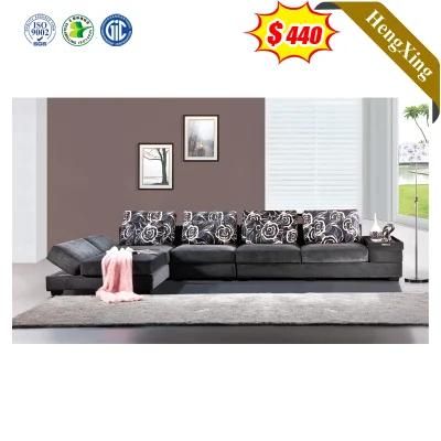 Hot Sale L Shape Corner Recliner Sectional Fabric Modern Restaurant Living Room Sofa