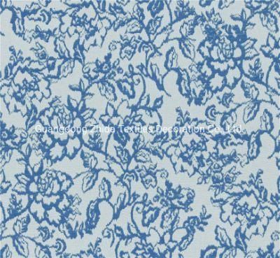 Zhida Textile Blue-and-White Porcelain Jacquard Upholstery Sofa Fabric