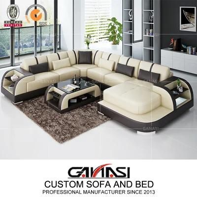 Italy Style Space Saving White Color Modern Leather Sofa