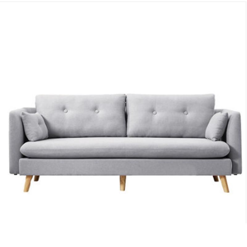 Small Apartment Living Room Pink Design 2 Seater Fabric Sofa