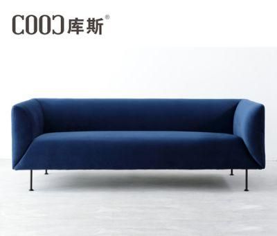 Living Room Furniture Modern Wood Frame Fabric Velvet Recliner Sofa