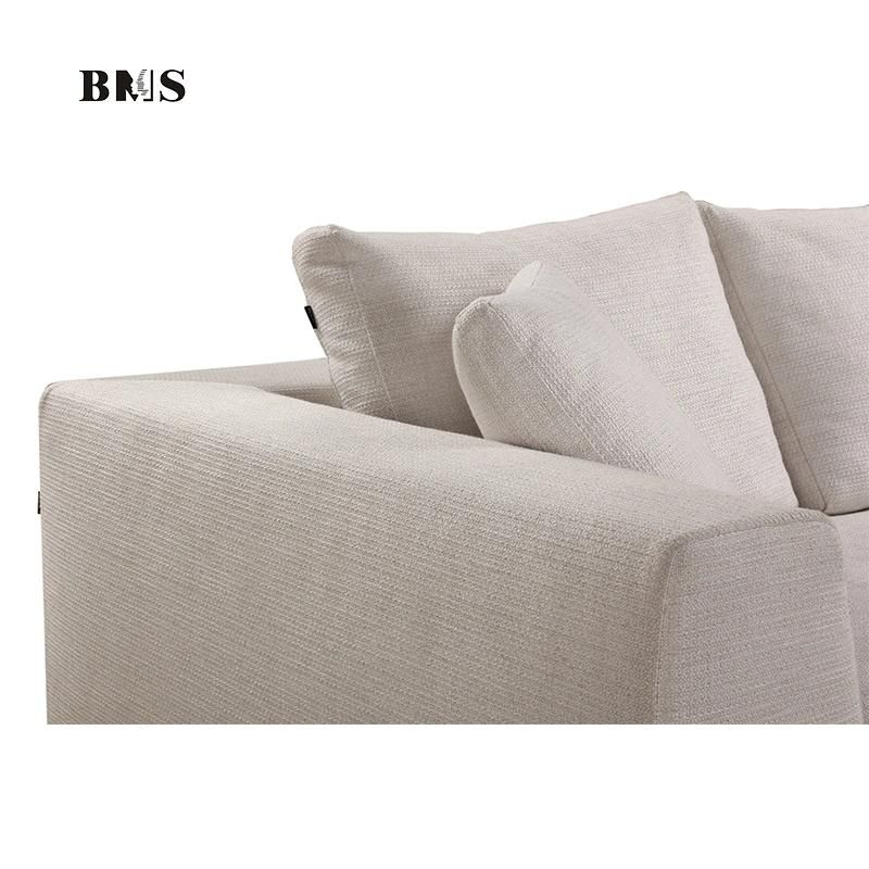 Classic Modern Luxury Series Comfort Soft Seating Feeling White Fabric Sofas