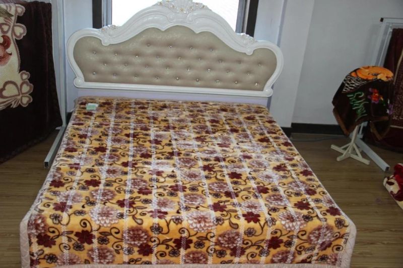 Cloud Mink Velvet Reactive Print Blanket Warm Bedding Single and Double Person Sofa Nap Cover Bed Sheet