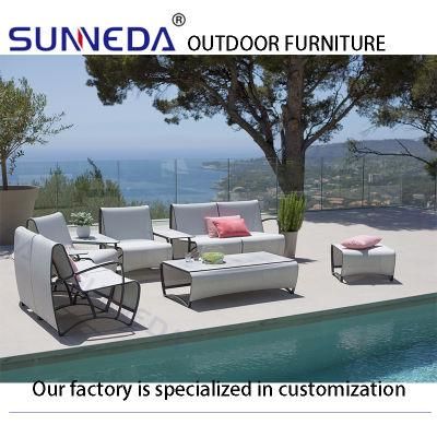 Textilene Aluminum Tube Leisure Home Modern Patio Sofa Outdoor Furnitures
