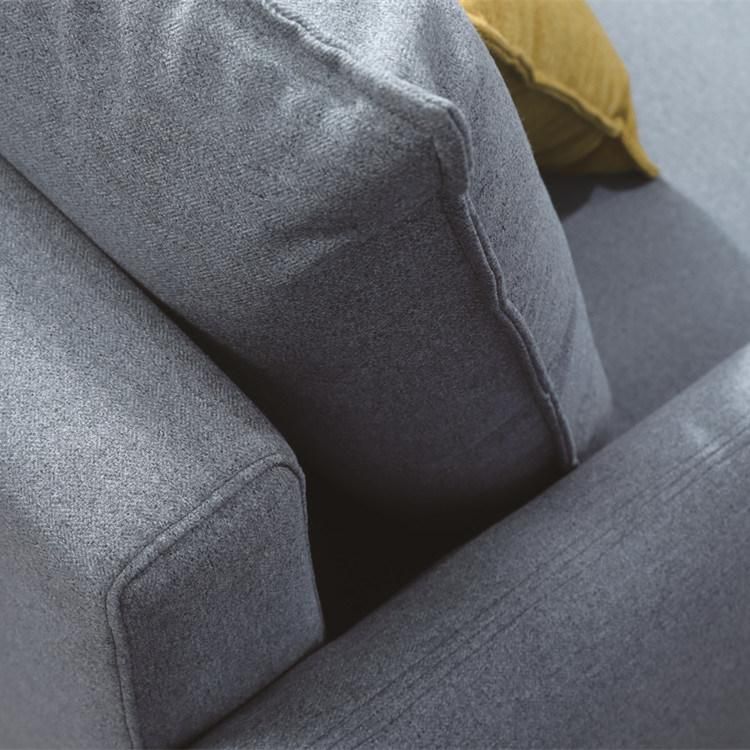 By8132 High Quality Home Simple Designs Fabric Cloth Material Corner L Shape Sectional Living Room Sofa