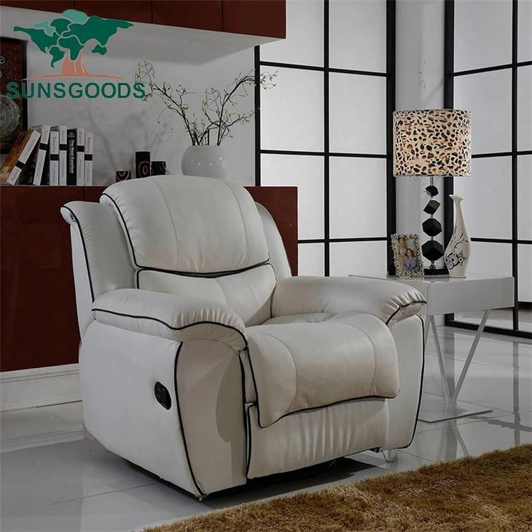 Wholesale Price 6 Seaters Modern Style Luxury Chaise Sofa Leather Recliner Furniture