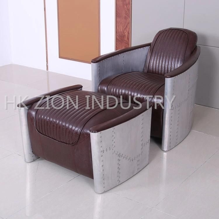 Home Furniture Living Room Sofa Modern Furniture Sets Recliner Leisure Chesterfield Sofa Office Reception Brown Leather Sofa