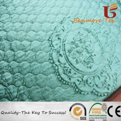 Anti-Slip Quilting Cotton Compound Italian Velvet Fabric for Sofa Cover