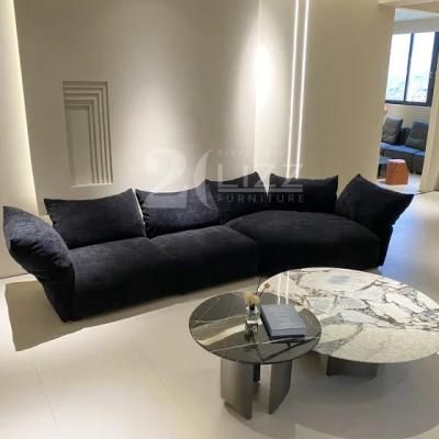 Modern Design Leisure High Quality Living Room Furniture European Style Fabric Sofa with Coffee Table