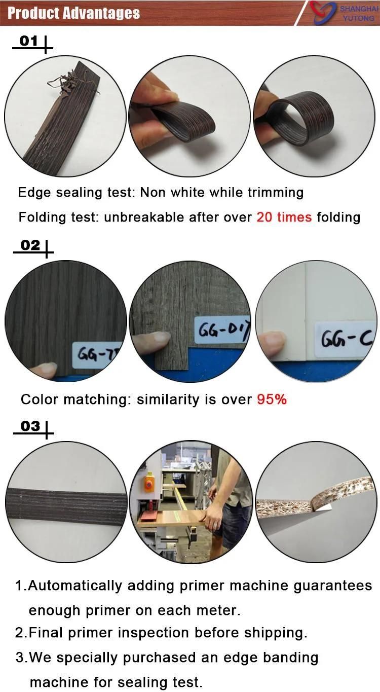 Decorative Plastic Edge Banding Tape PVC Edge Banding