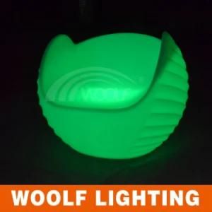 Plastic Outdoor or Indoor Furniture LED Seating Sofa