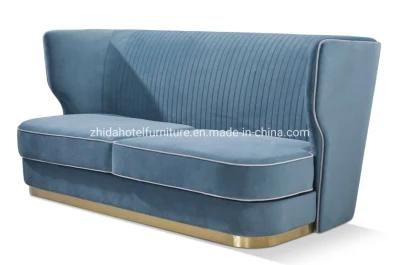 High Back Modern Booth Restaurant Living Room Sofa for Villa Apartment Hotel Lobby Furniture