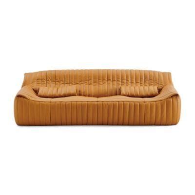 Cinna Ligne Roset Leather Sofa Sandra by Annie Hieronimus