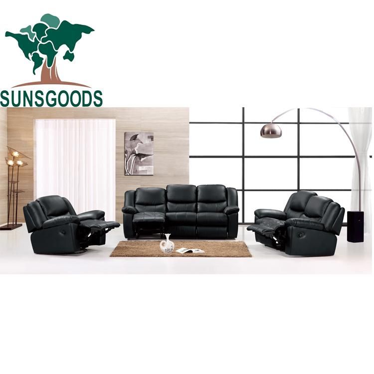 3 2 1 Sofa Set Designs Adjustable Leather Sofa Recliner Chair for Sale