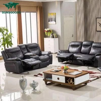 Popular Modern Style Good Quality Massage Sofa Genuine Leather Living Room Furniture