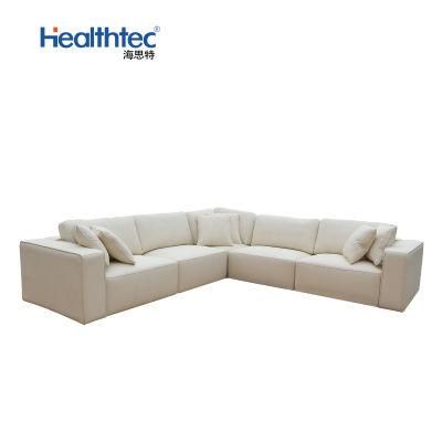 Healthtec Convertible Sectional L Shape Home Couch Sofa Set for Living Room