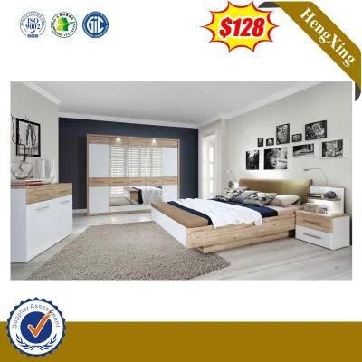Wholesale Hotel Leather Wooden Bedroom Furniture Set Storage Double King Sofa Bed