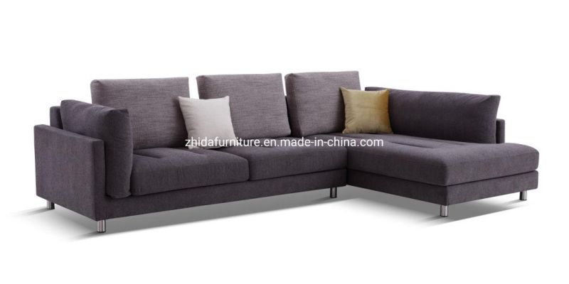 Modern Home Furniture Stainless Golden Fame Loveseat Multi-Pillow Velvet Fabric Full Set Sofa