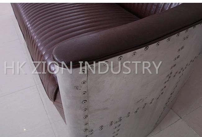 Home Furniture Living Room Sofa Modern Furniture Sets Recliner Leisure Chesterfield Sofa Office Reception Brown Leather Sofa