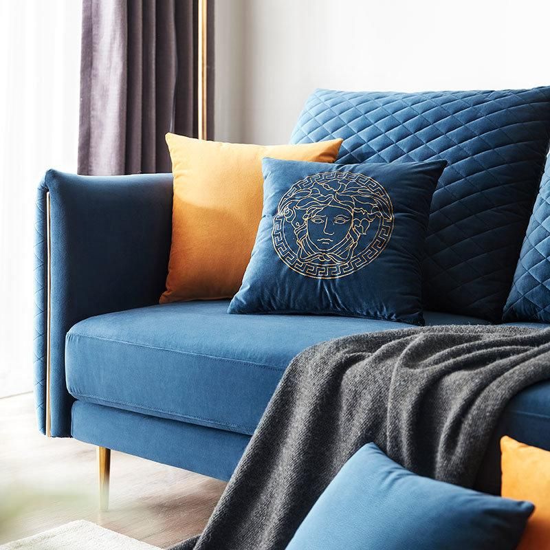 Linsy Fabric Velvet Tufted Couch Living Room Furniture Sofa S052