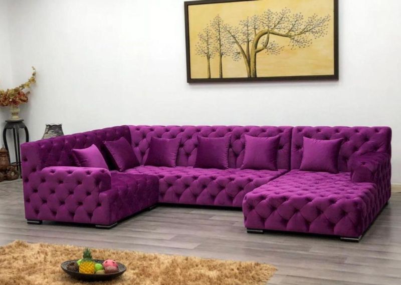 Large Fabric Home Light Luxury Italian Modern Furniture Sofa Set L Shape Sectional Couch Living Room Sofa for Home
