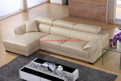 Wholesale Modern Full Leather Living Room Home Furniture L Shape Sectional Sofa