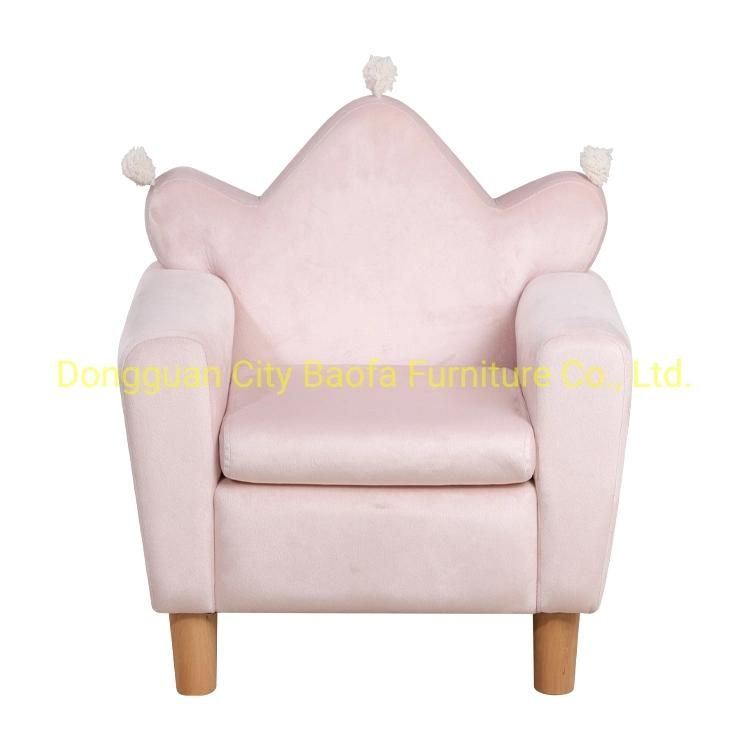 Lovely Star Shape Kids Sofa Soft Velvet Kids Chair