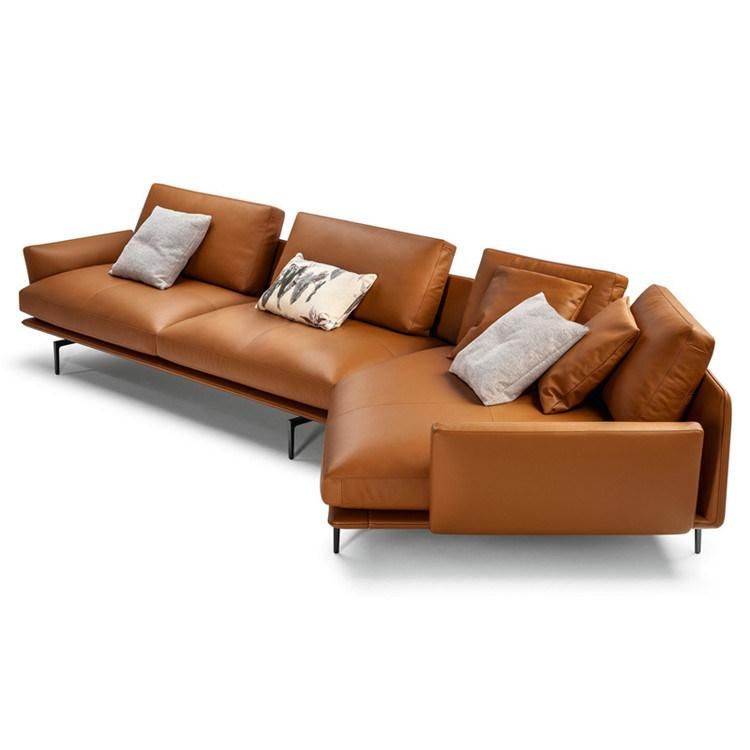 Leisure Living Room Furniture Minimalist Wood Frame Modern Fabric Sofa