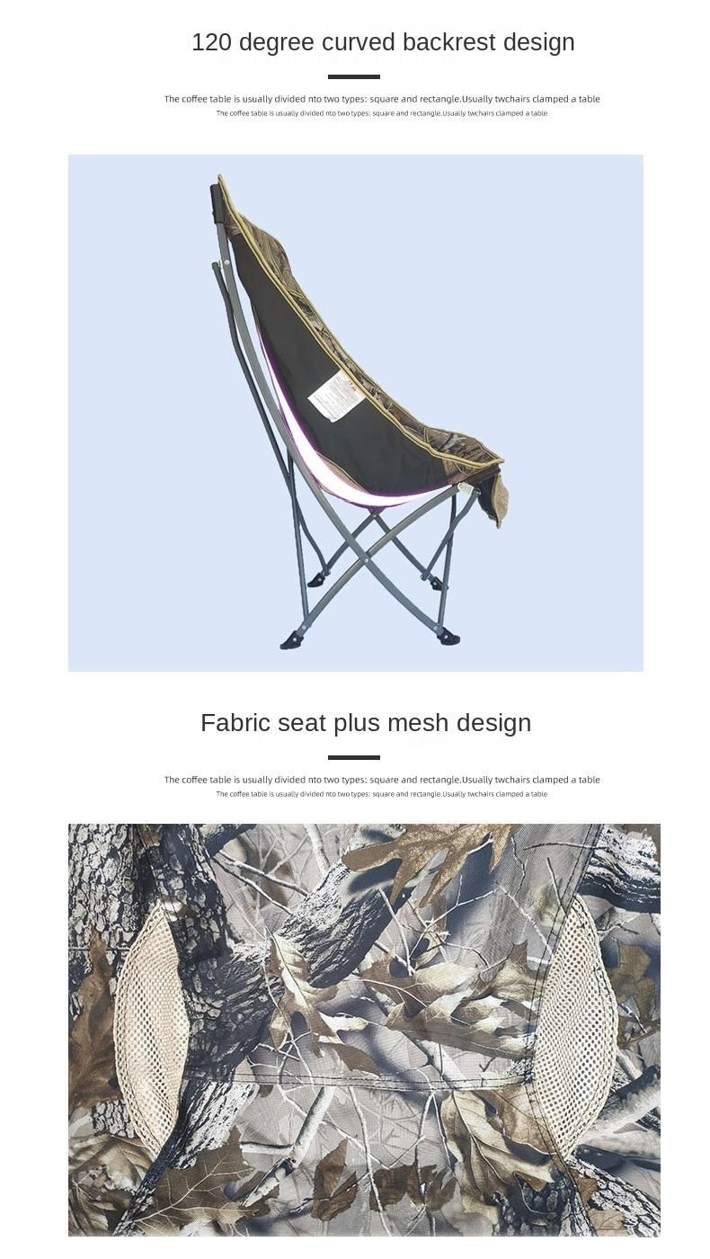 Outdoor Leisure Folding Chair Sofa Lounge Chair Beach Fishing Chair Moon Chair Butterfly Chair