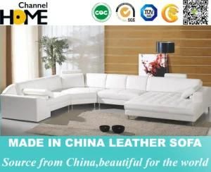 Best-Selling Modern Design Living Room Leather Sectional Sofa (HC1024)