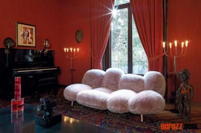 Cipria Sofa Factory Modern Design Fabric Chair Lounge Apartment Sofa 3 Seat Plush Sofa