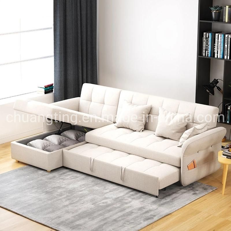 Three Seat Sofa Cum Bed Living Room Furniture Sectional Couch Bed