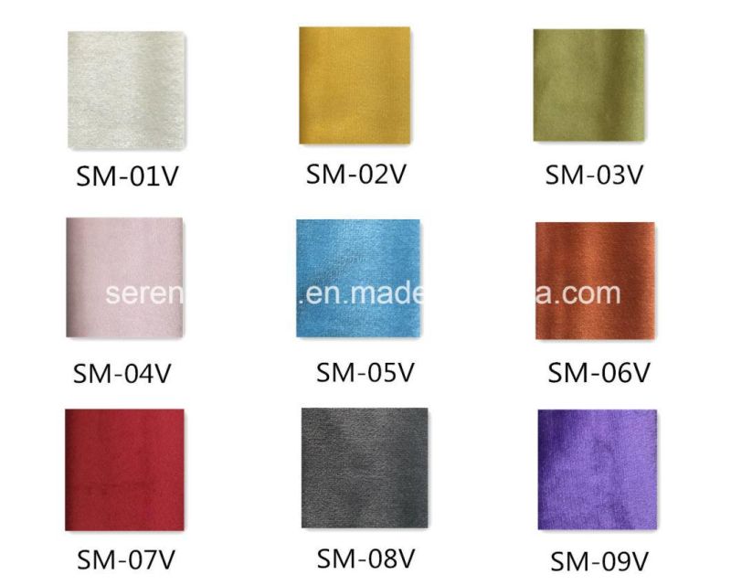 Latest Sofa Set Designs European Living Room Elegant Velvet Upholstered Fabric Sofa