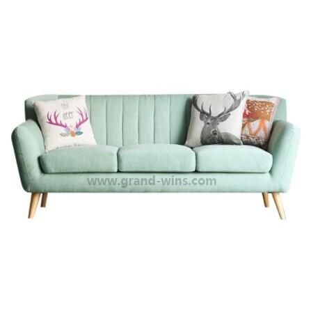 Modern Design Fabric Sofa with Wooden Leg for Living Room Furniture