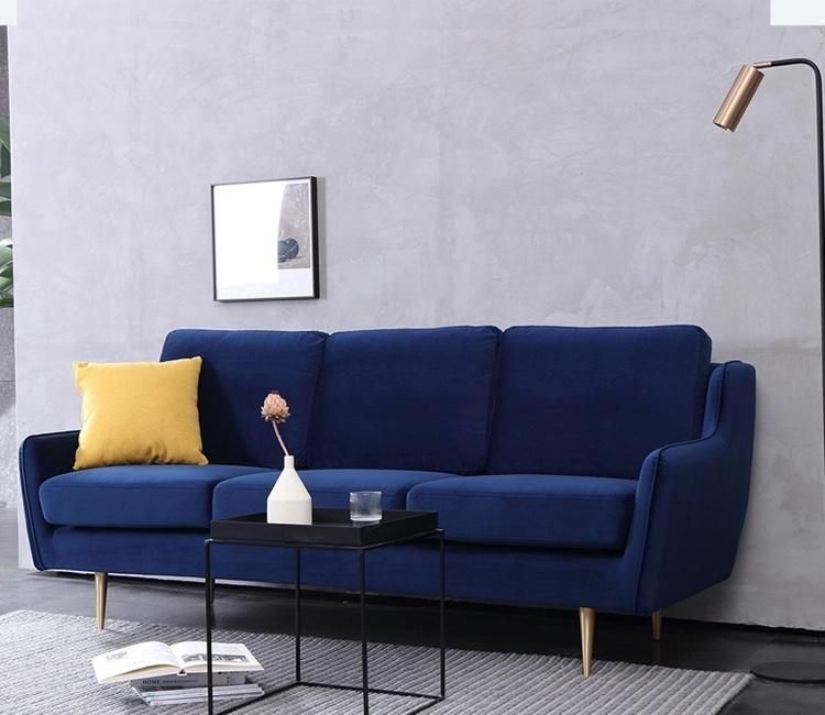 Hot Sale Furniture Modern Fabric Hotel Velvet Fabric Sofa
