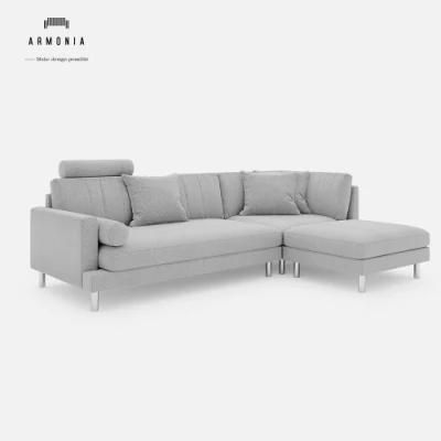Sponge L Shape Modern Home Recliner Living Room Furniture Sofa Hot