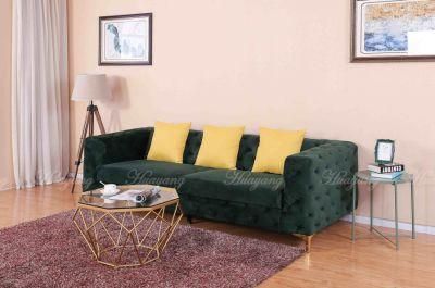 Huayang Living Room Furniture Baby Pink Sofa Set Fabric Sofa with Metal Legs for Hotel Office Event Home