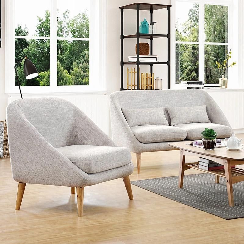 Modern Living Room Furniture Small Fabric Sofa Set 3 2 1 Seater Sectional Sofa