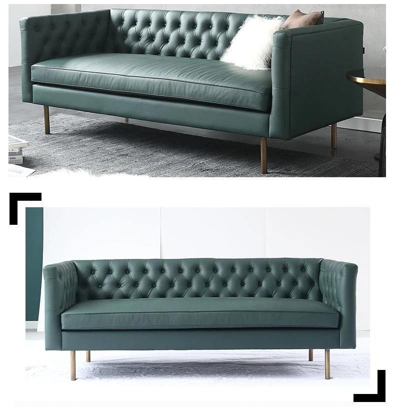 Factory Wholesale Living Room Furnituretop Leather Sofa