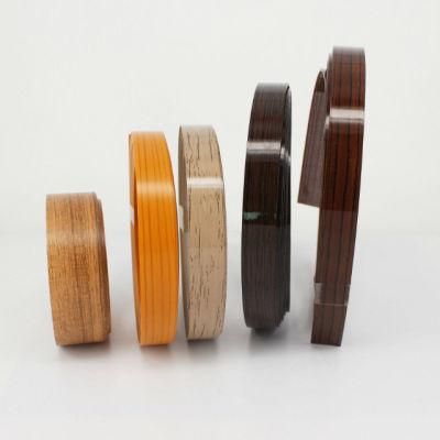 0.8mm Barma Teak Surface PVC Edgebanding for Furniture Decoration